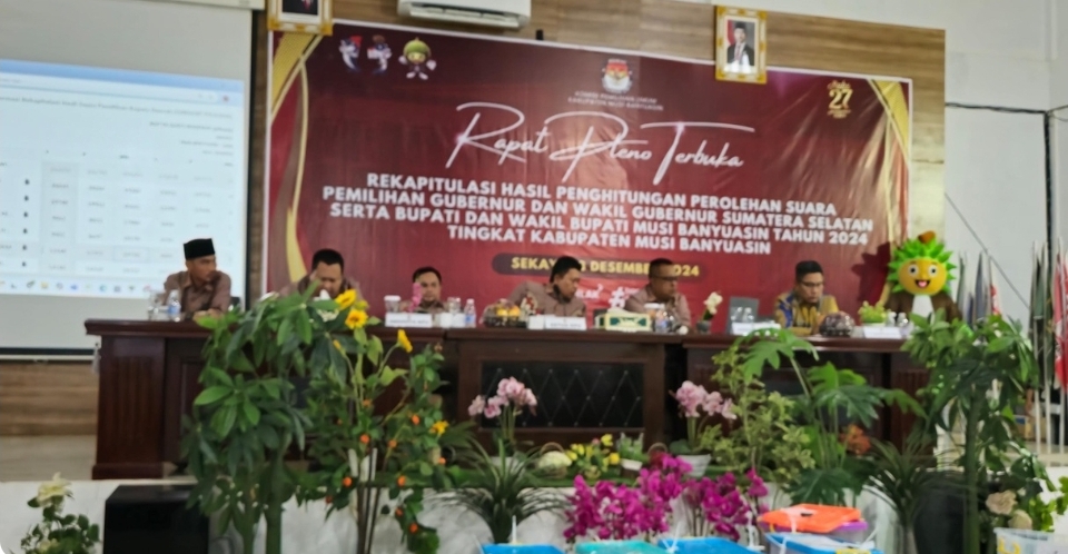 Sudah Rampung, Ini Hasil Rapat Pleno KPU Muba untuk Pilkada Bupati dan Pilgub