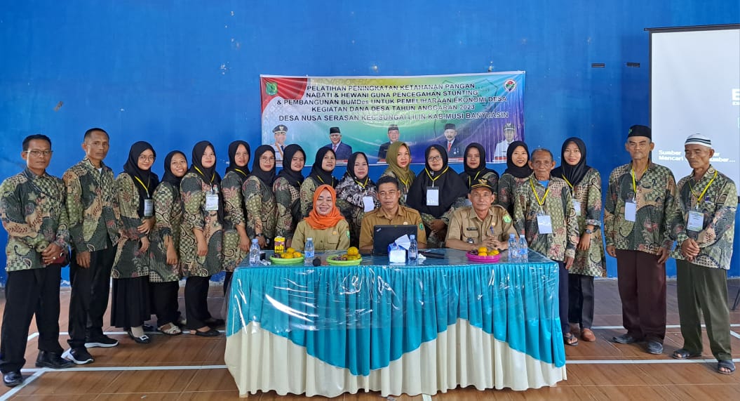 Upaya Pencegahan Stunting, Desa Nusa Serasan Gelar Pelatihan Ketahanan Pangan Nabati dan Hewani 
