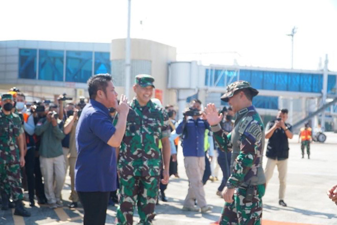 Panglima TNI Ucapkan Terimakasih Pada Herman Deru Latgabma Super Garuda Shield 200 di Sumsel Berjalan Lancar