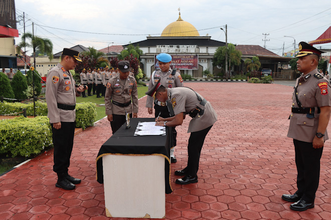 Mutasi Jabatan, Kabag Ops Polres Musi Banyuasin Berganti 