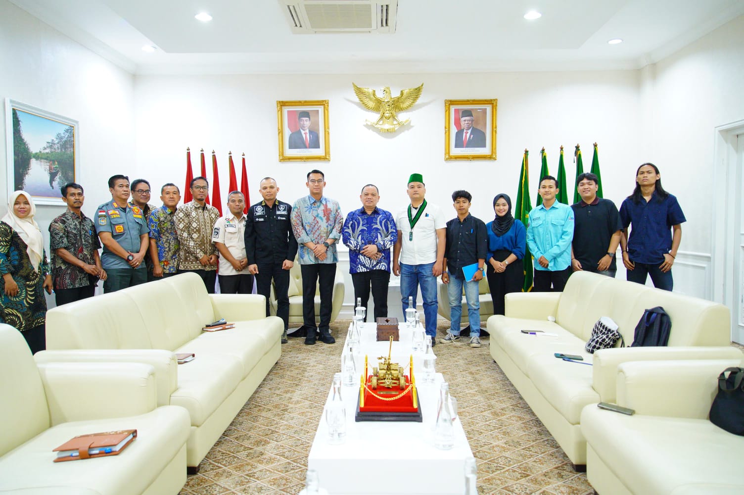 Sampaikan Program Kerja, Pengurus HMI Muba Sambangi Pj Bupati H Sandi Fahlepi 