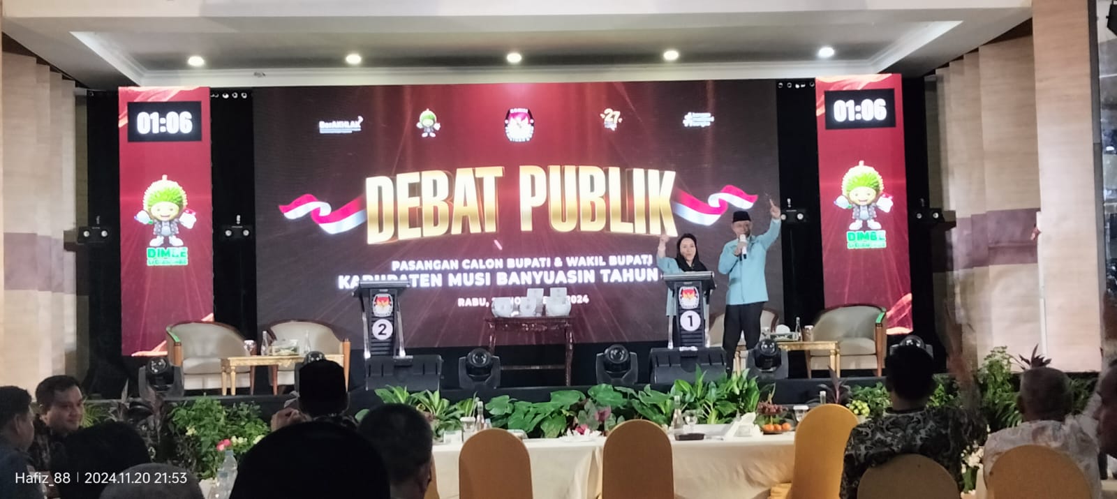 Debat Publik Pilkada Muba Ricuh, Paslon Toha-Rohman Walk Out, Ini Alasannya