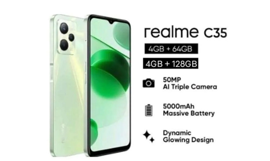 Realme C35 Baterai Awet, Desain Elegan, Harga Cuma 3 Jutaan