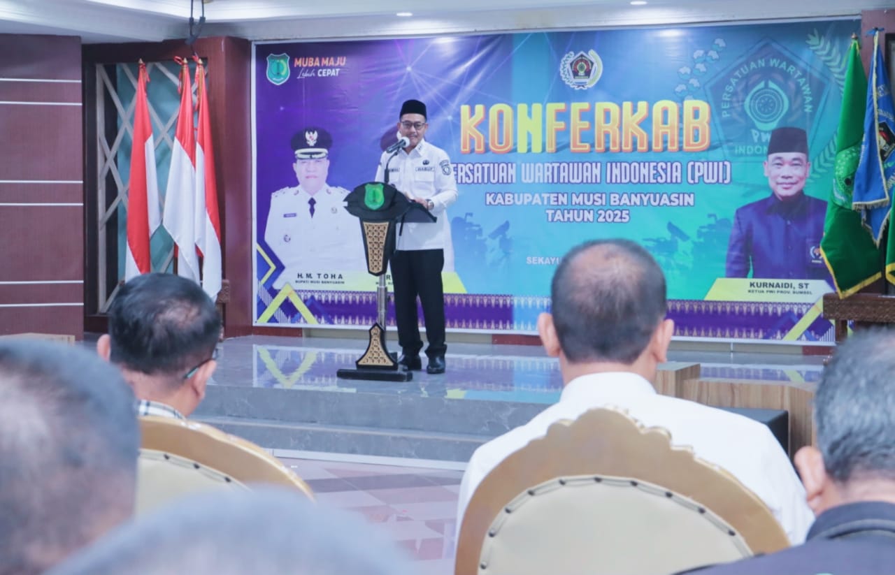 Wabup Rohman Resmi Buka Konfercab PWI Muba, Membangun Sinergi yang Kuat antara Pers dan Pemerintah