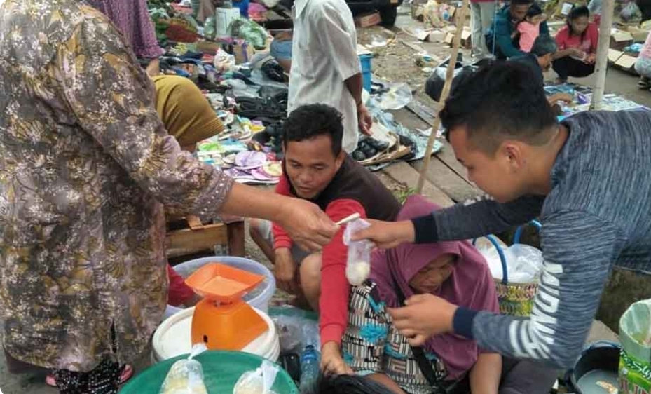 Tempoyak Jadi Salah Satu Buruan Warga di Pasar Kalangan Sanga Desa, Sehari 70 Kg Tempoyak Ludes Terjual