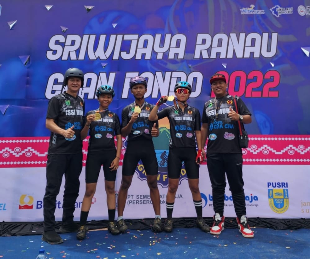 Pembalap Sekayu Masuk Sepuluh Besar, Event Sriwijaya Ranau Gran Fondo 2022