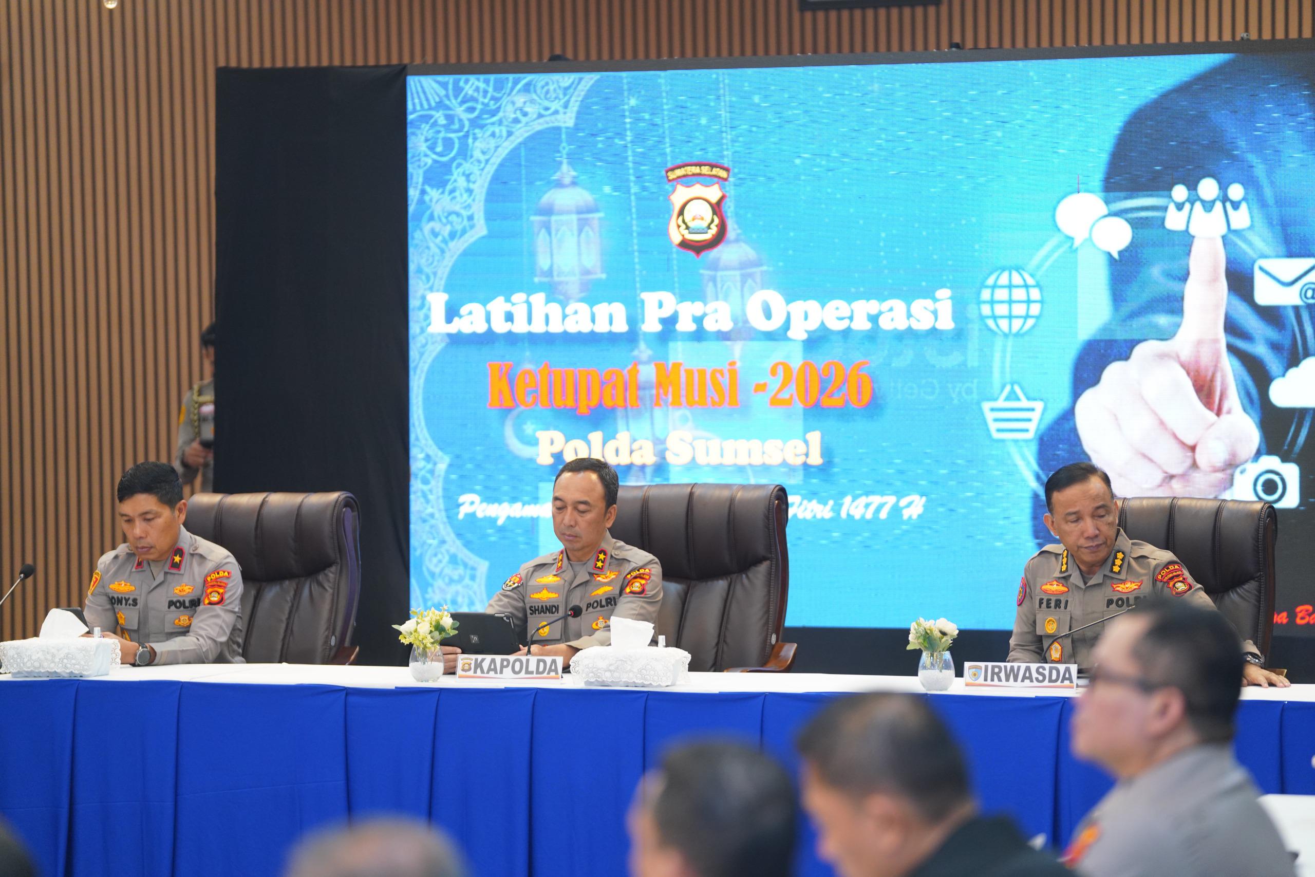 Pengamanan Mudik Lebaran 2026 Dimatangkan, Kapolda Sumsel Tekankan Pelayanan Humanis 