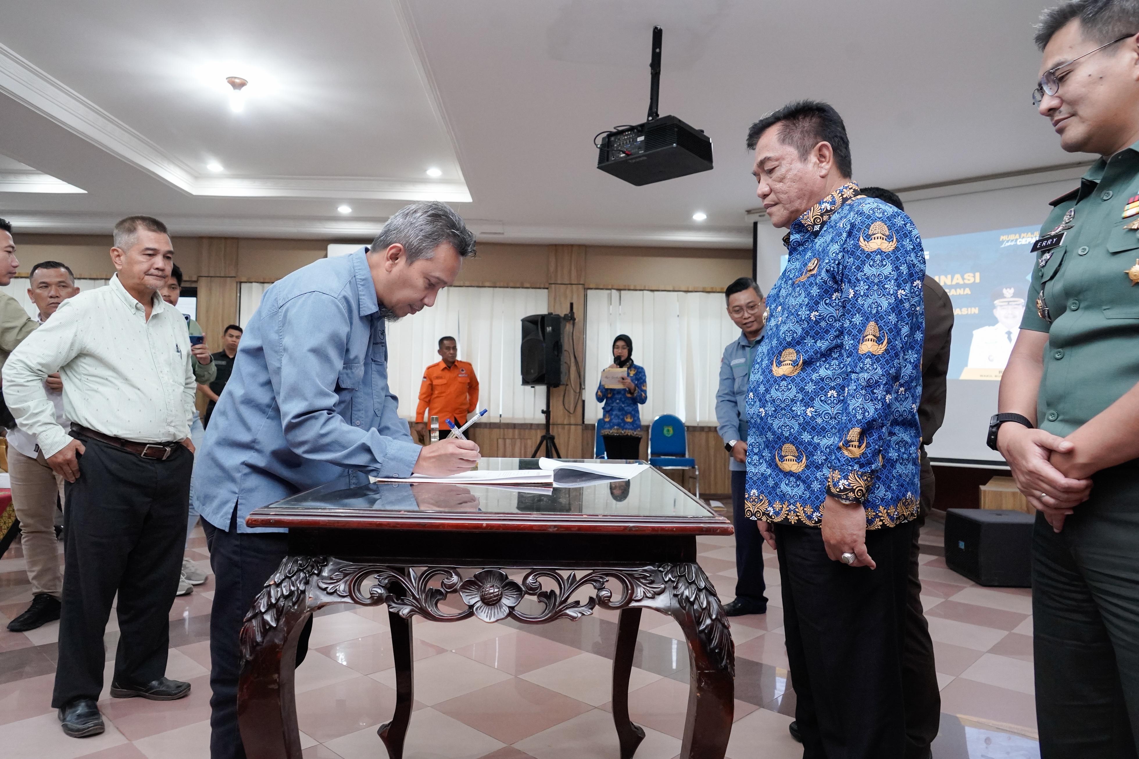 Bupati Minta Perusahaan di Muba Siaga Penuh Karhutlah, Terdapat 40 Hotspot yang saat ini dalam proses pemadama