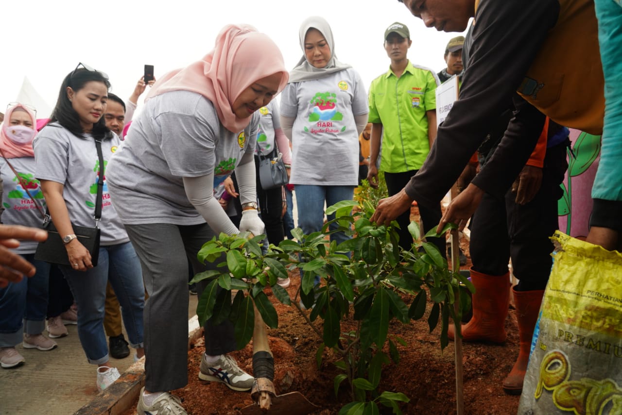 Peringati Hari Sejuta Pohon, Perwosi  Sumsel Gelar  Penanaman Pohon