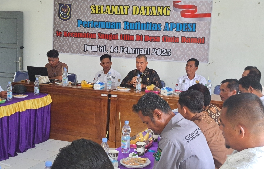 Apdesi Sungai Lilin Gelar Pertemuan Rutin, Berlangsung di Desa Cinta Damai