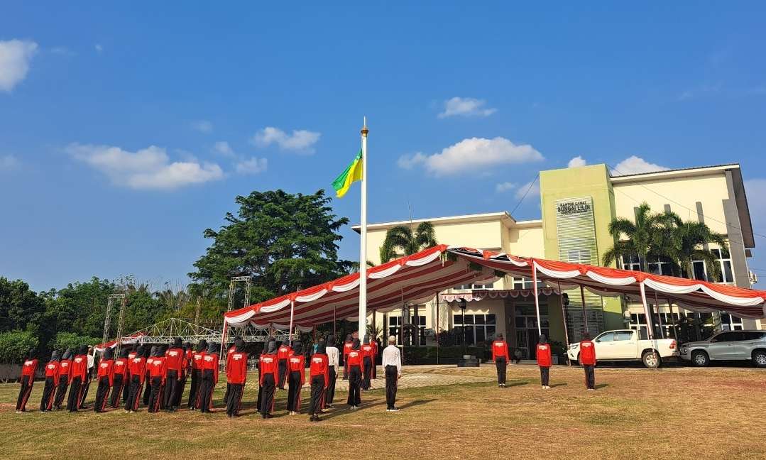 Paskibra Sungai Lilin Semangat Gelar Latihan, Suasana Lebih Semarak