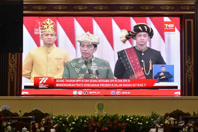 Sidang Tahunan MPR RI, Jokowi Ungkap Ekonomi  Indonesia Terkendali di Tengah Krisis Global