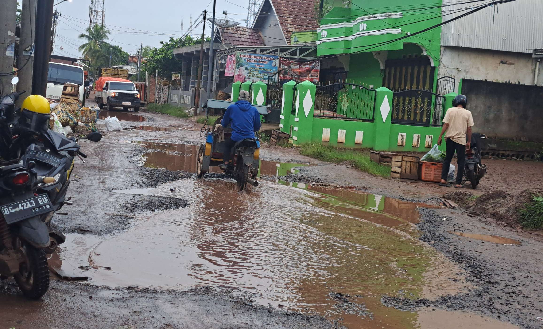 Jalan Rusak Sekitar Puskesmas Sungai Lilin Akan Diperbaiki Tahun Depan, Warga Sambut Antusias