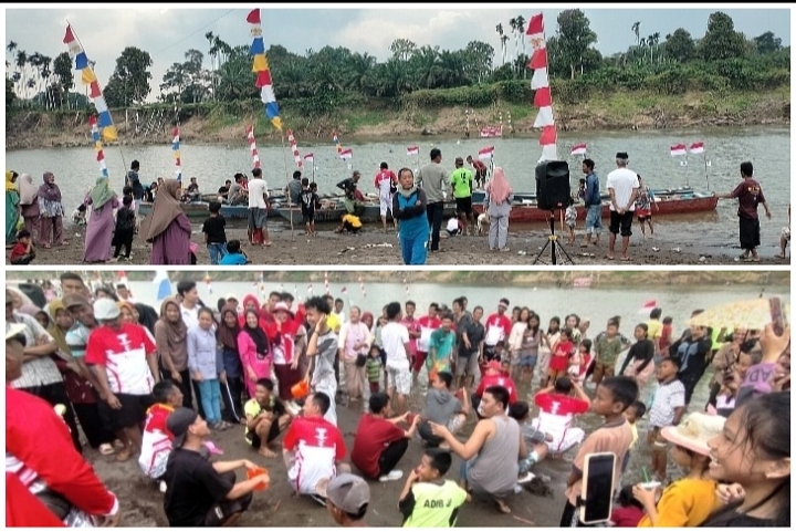 Ribuan Warga Padati Pantai Bongen untuk Saksikan Lomba Bidar di Desa Penggage