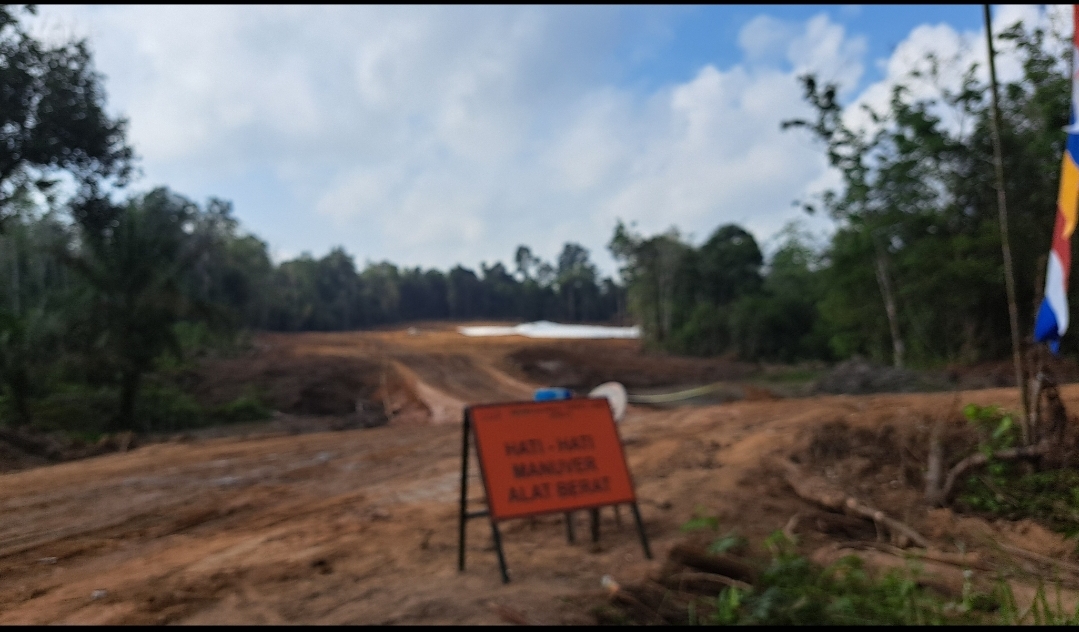 Proyek Tol Trans Sumatera di Desa Supat Timur Muba Sudah Dimulai