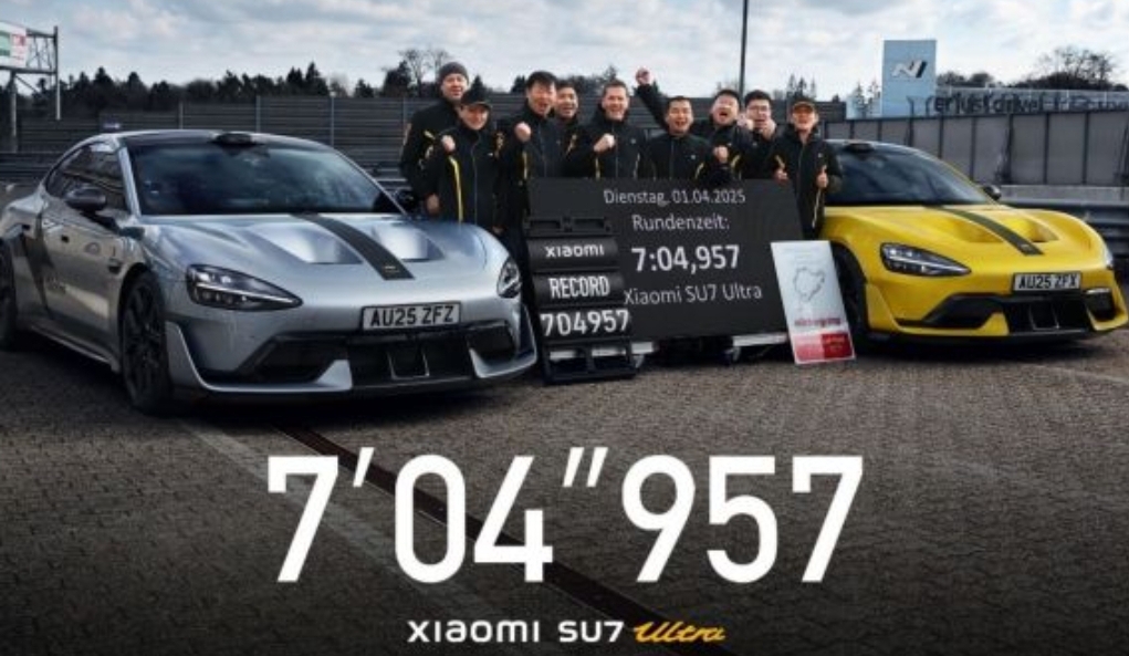 Xiaomi SU7 Ultra Sukses Memecahkan Rekor Mobil Listrik Tercepat di Nurburgring