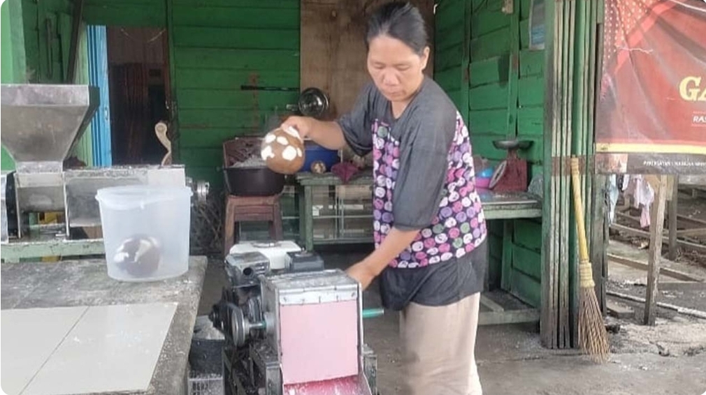 Banyak Hajatan, Pedagang Kelapa di Sanga Desa Kebanjiran Pembeli