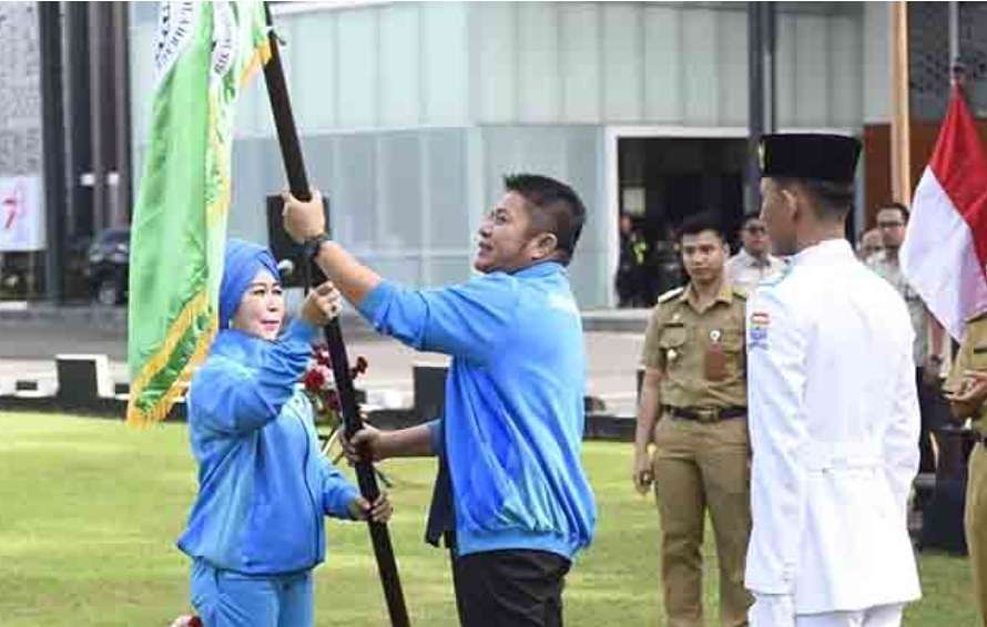 138 Kontingen Korpri Sumsel Berangkat Ke Jawa Tengah, Ikut Pornas Ke XVI