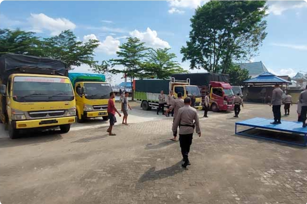 Ditpolairud Amankan 5 Truk Pengangkut Minyak Ilegal Asal Muba