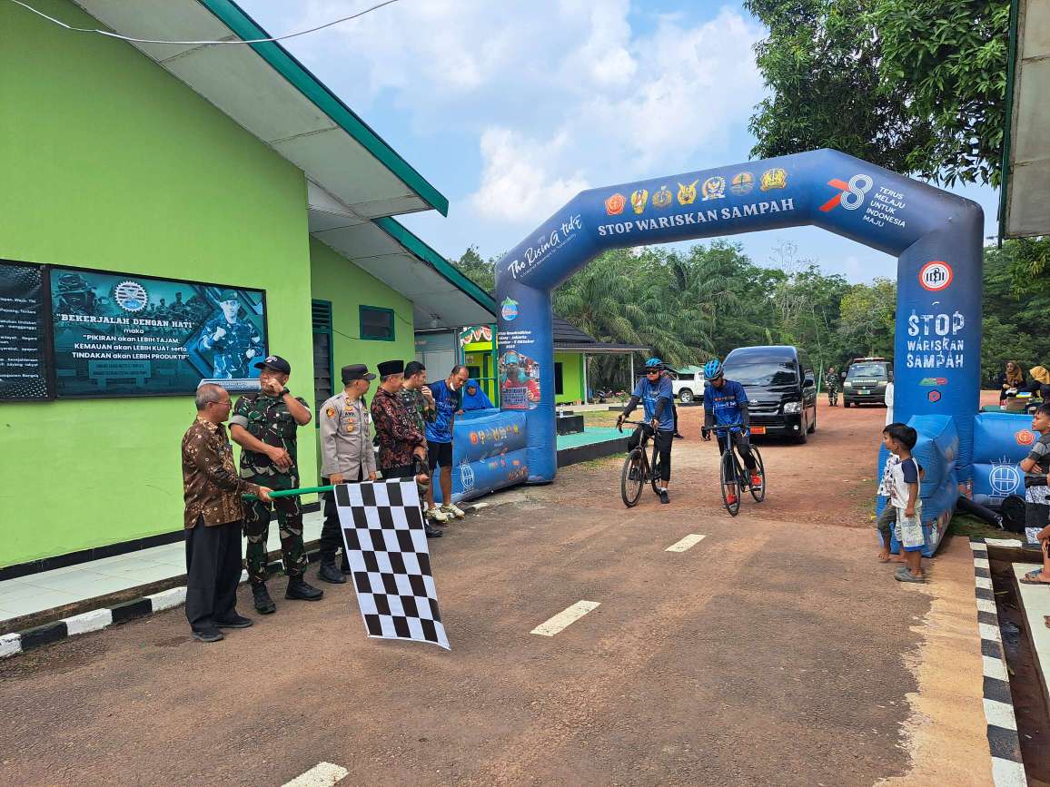 Forkopimcam Sungai Lilin Sambut dan Lepas Tim The Rising Tide-A Dari Koramil Menuju ke Banyuasin