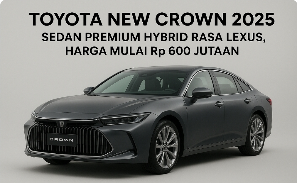 Toyota New Crown 2025 Resmi Meluncur: Transformasi Berani dari Sedan Klasik ke Crossover Premium Berteknologi 