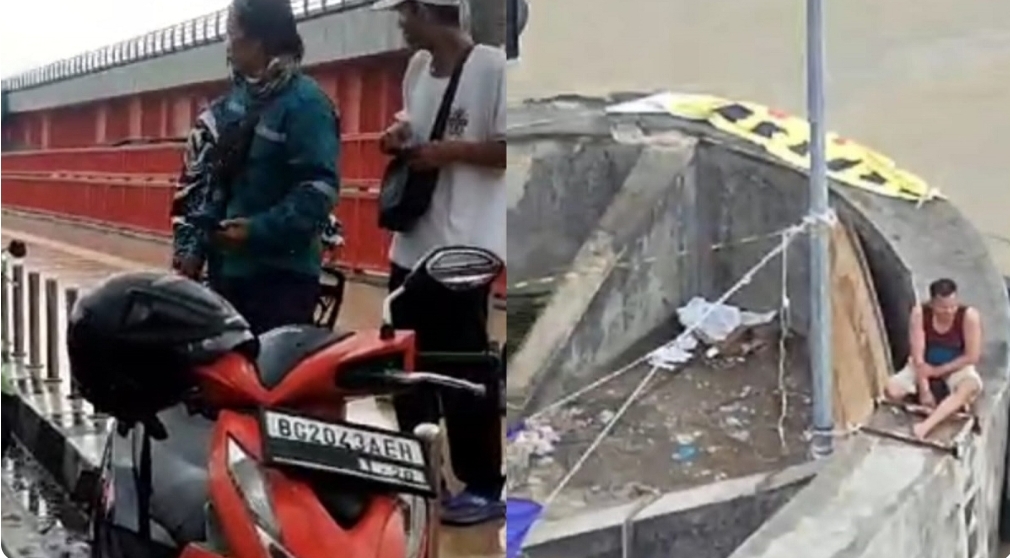 Bukin Heboh, Pemuda Lompat dari Jembatan Ampera, Diduga Ingin Bunuh Diri Berhasil Selamat Karena Bisa Berenang