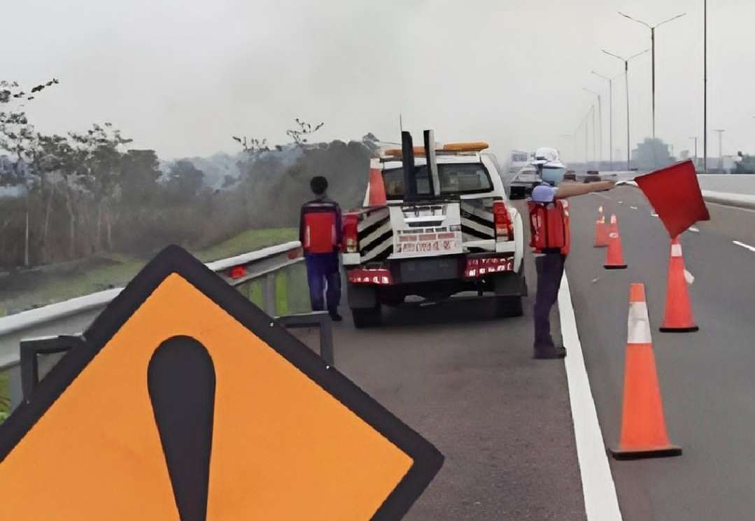 Adanya Kebakaran Lahan di Dekat Jalur Tol Trans Sumatera, Pengelola Tol Ikut Siaga Karhutlah