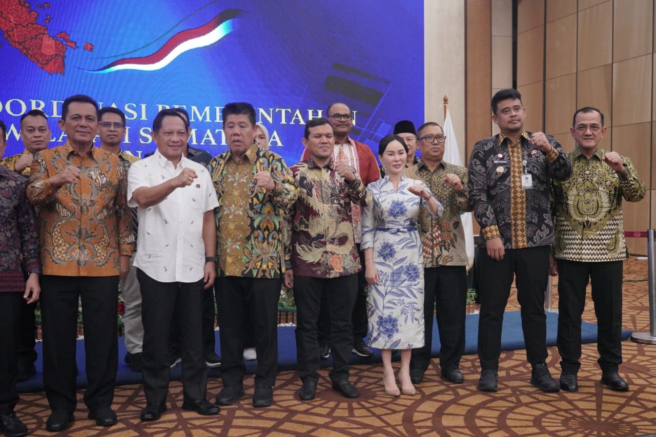 Sekda Sumsel Edward Candra Hadiri Rakor Pemerintahan se-Sumatera di Batam, Bahas Kamtibmas dan Arahan Mendagri