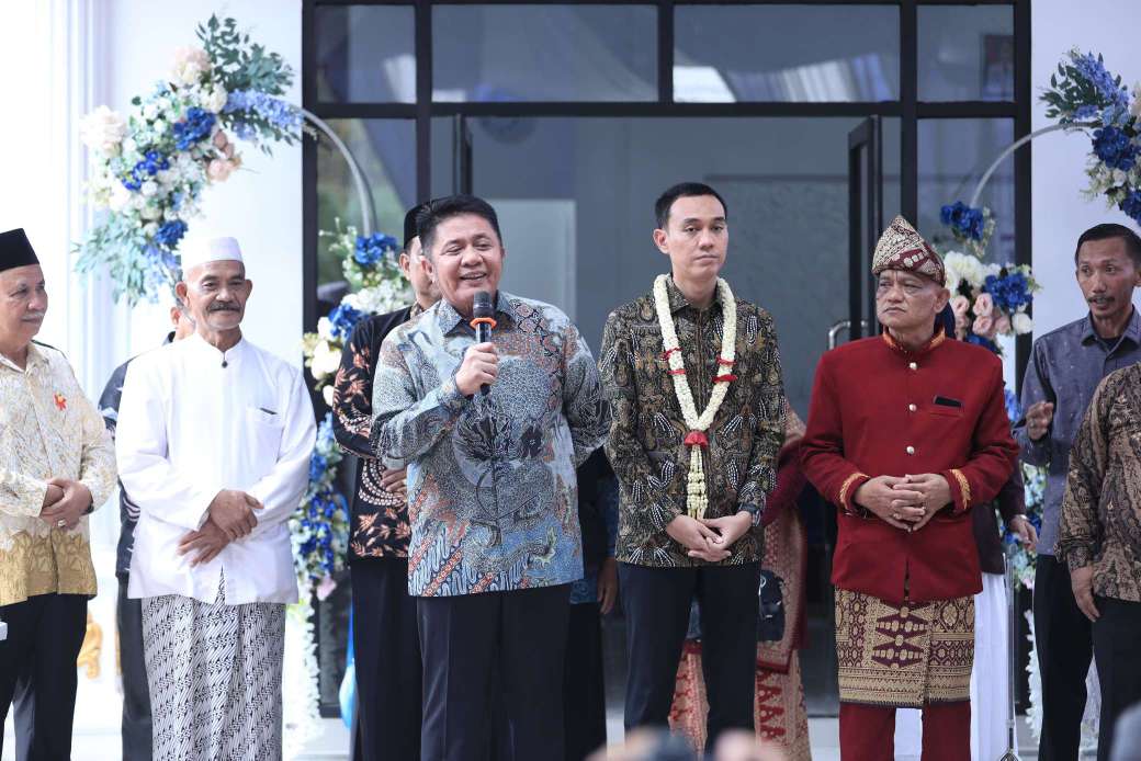 Kantor Desa Kerta Mukti Diresmikan Gubernur Sumsel, Dibangun Murni dari Swadaya Warga