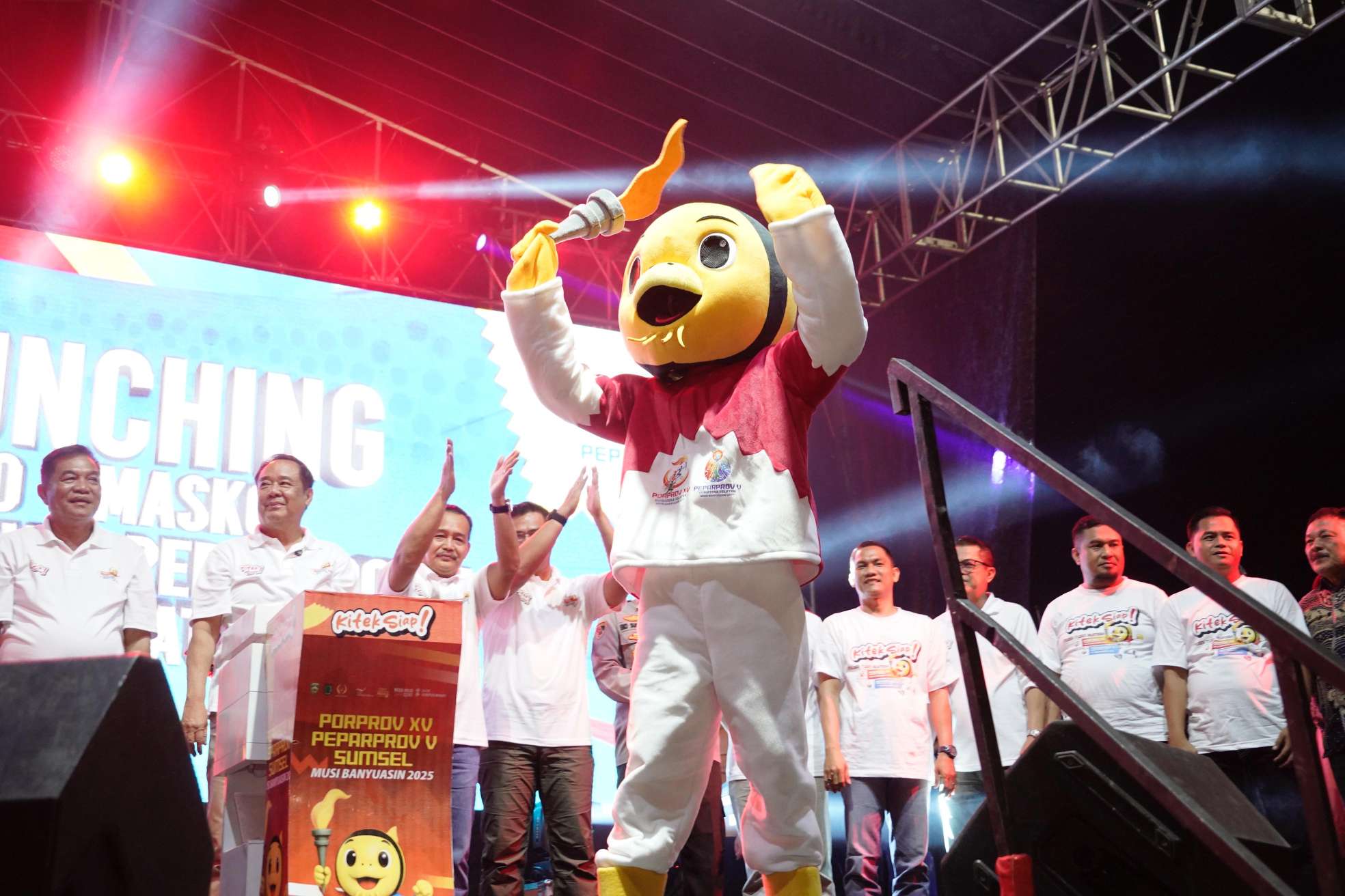 Spektakuler! Muba Luncurkan Logo dan Maskot Porprov XV & Peparprov V Sumsel 2025