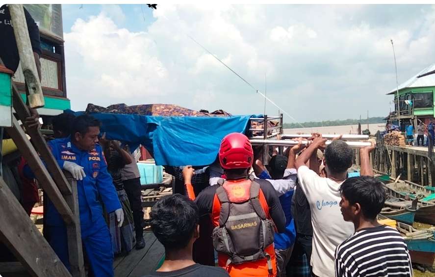 Terpeleset Dari Perahu, Nelayan di Sungsang Meninggal Tenggelam