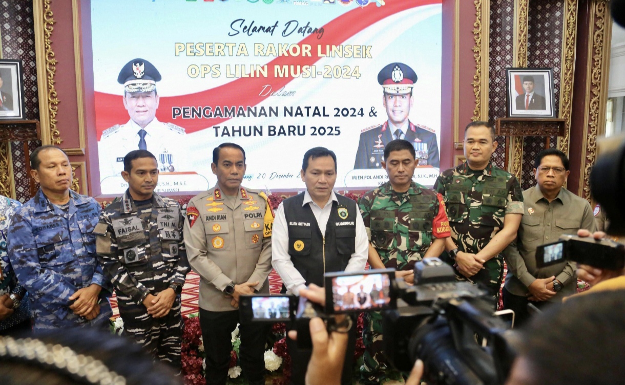 Sumsel Siap Hadapi Natal 2024 dan Tahun Baru 2025, Pj Gubernur Pimpin Rakor Lintas Sektoral