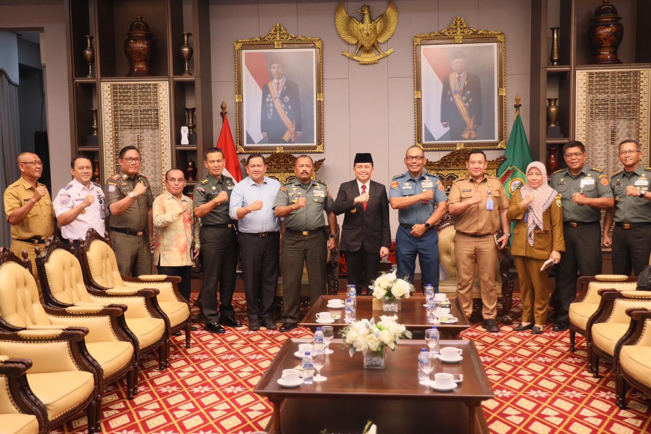 Pj Gubernur Agus Fatoni Minta Dukungan TNI dalam Jaga Kondusifitas Sumsel, Jelang Pilkada Serentak 2024