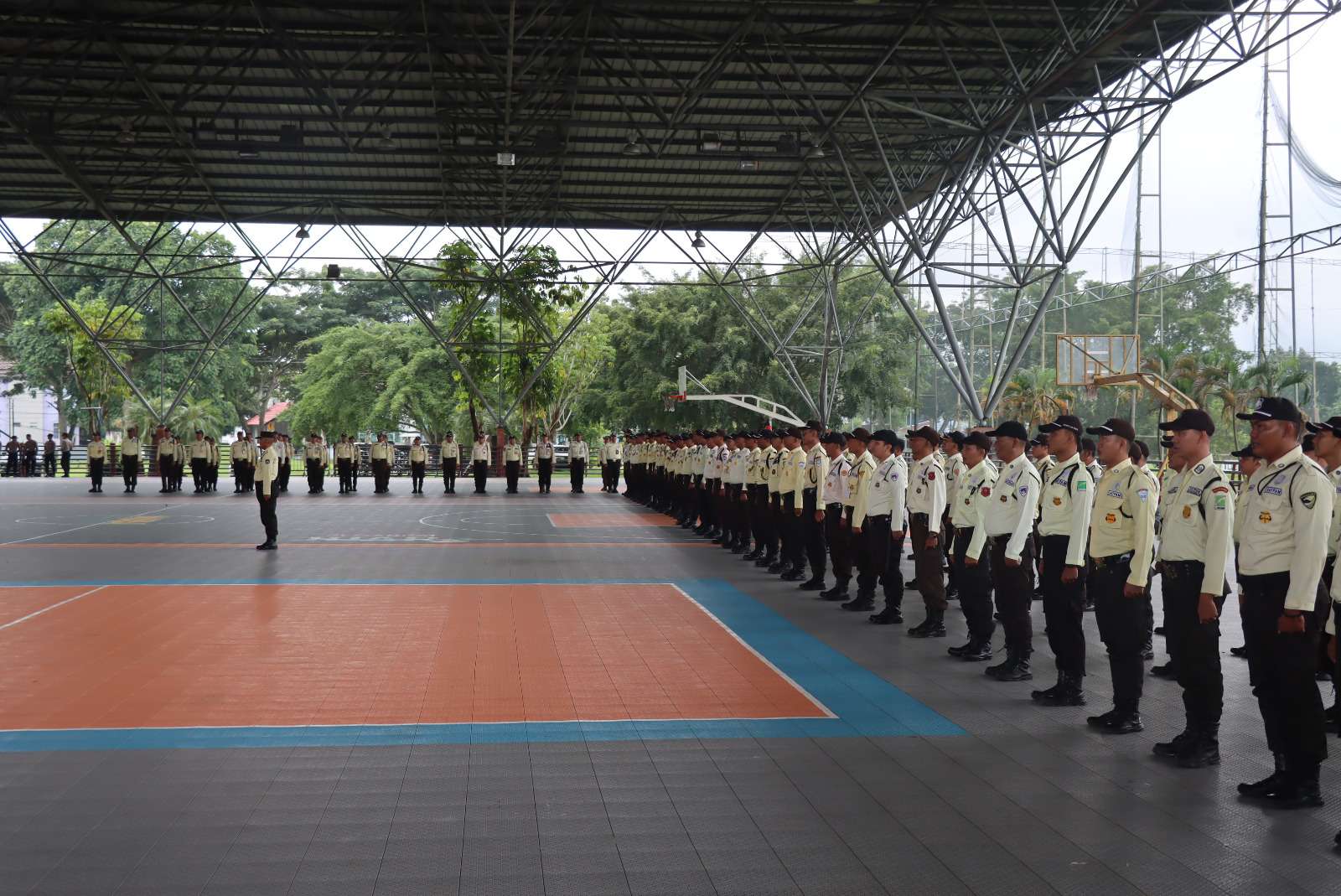 Ratusan Satpam Gelar Apel Konsolidasi, Dipimpin Langsung Kapolres Muba