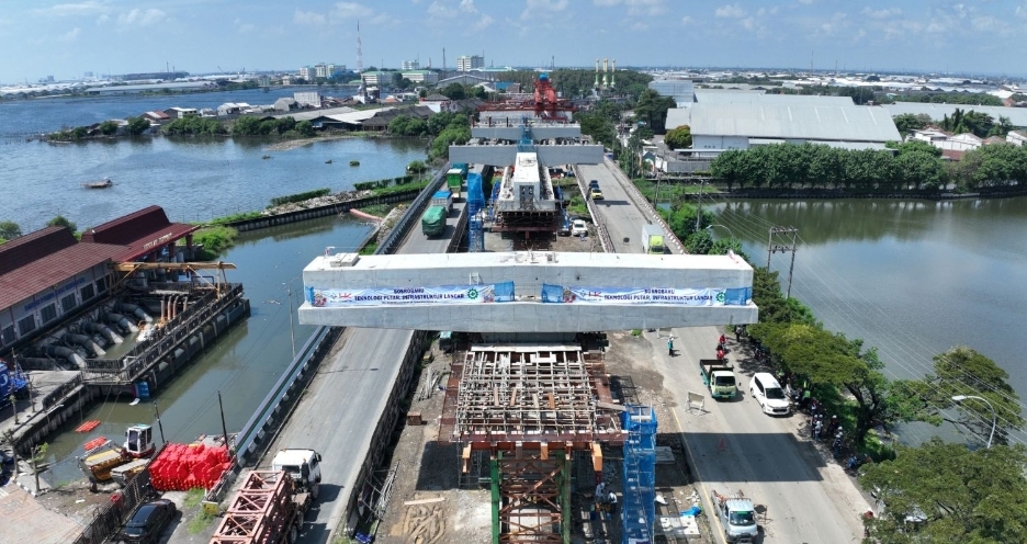 Gunakan Metode 'Sosrobahu' Pembangunan Tol Semarang Demak Berjalan Lancar  r