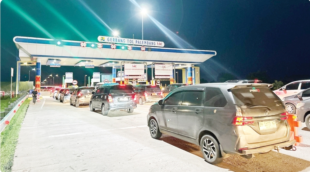 Momen Libur Panjang, Tol Diwilayah Sumsel Meningkat 