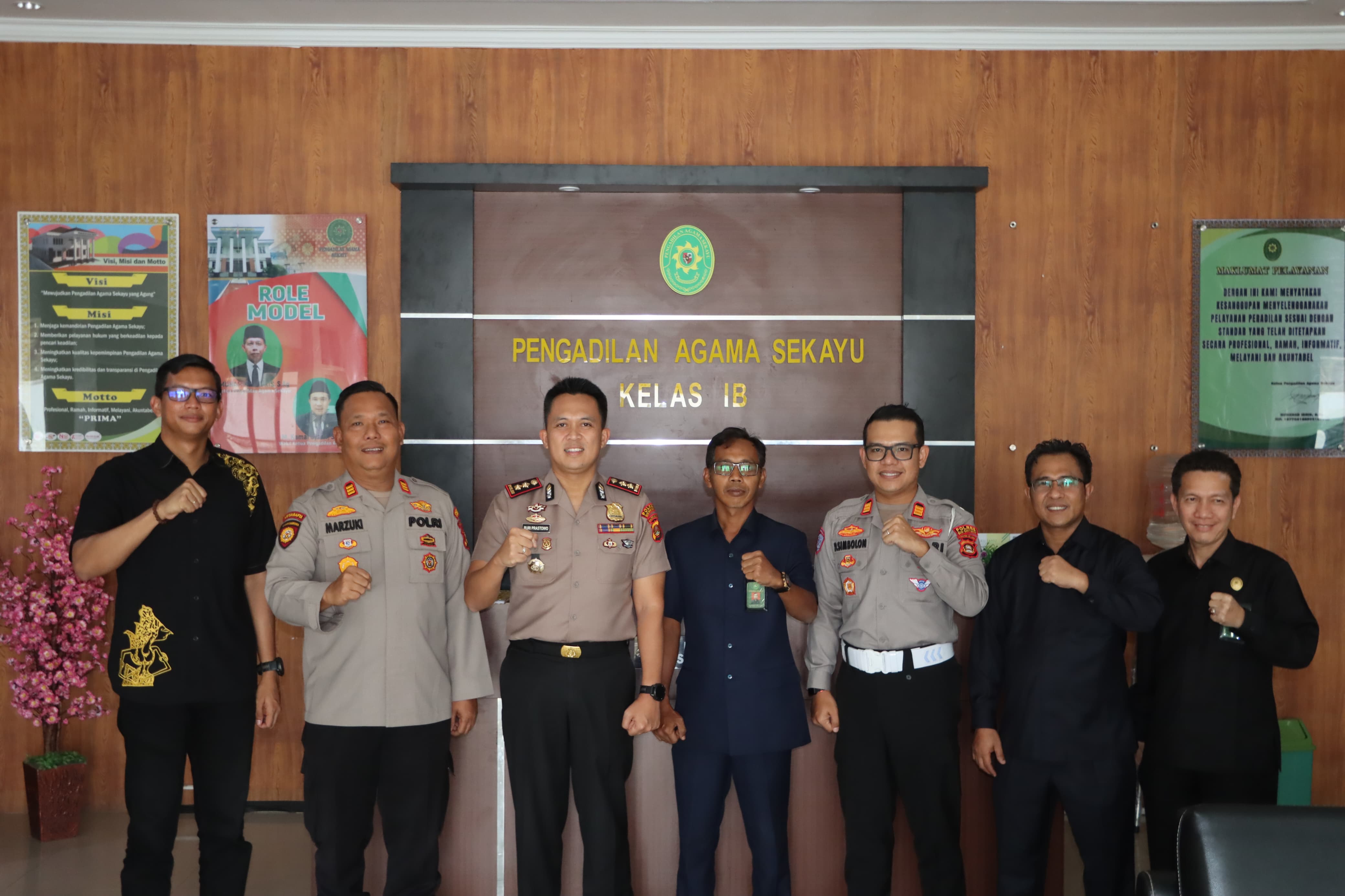 Perkuat Soliditas Wilayah, Kapolres Muba Sambangi Kodim 0401 dan Pengadilan Agama