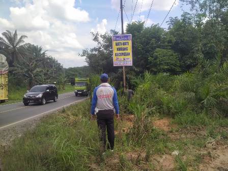 Jalintim  Palembang – Jambi,  Dipasang  Tanda Peringatan 