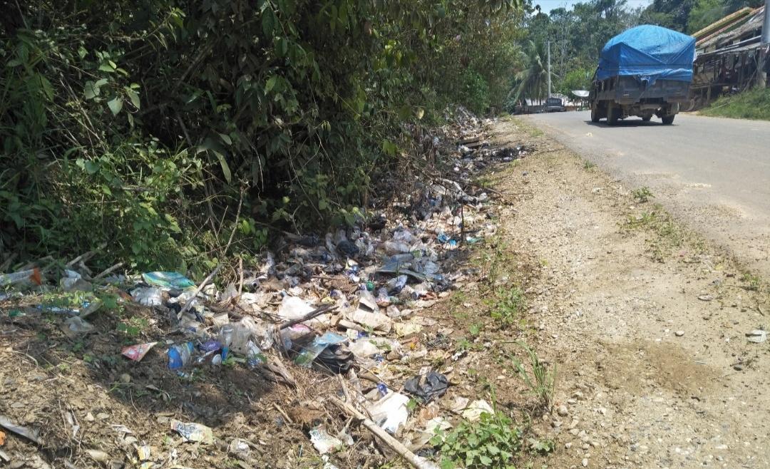 Di Desa Terusan, Berharap Dibangun Tempat Sampah 
