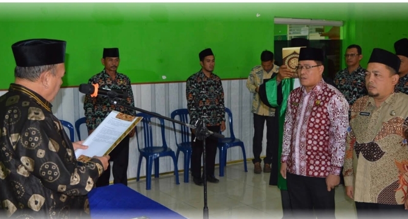Dua Pejabat Baru Resmi Dilantik, Kemenag Muba Lakukan Penyegaran Organisasi untuk Tingkatkan Kinerja