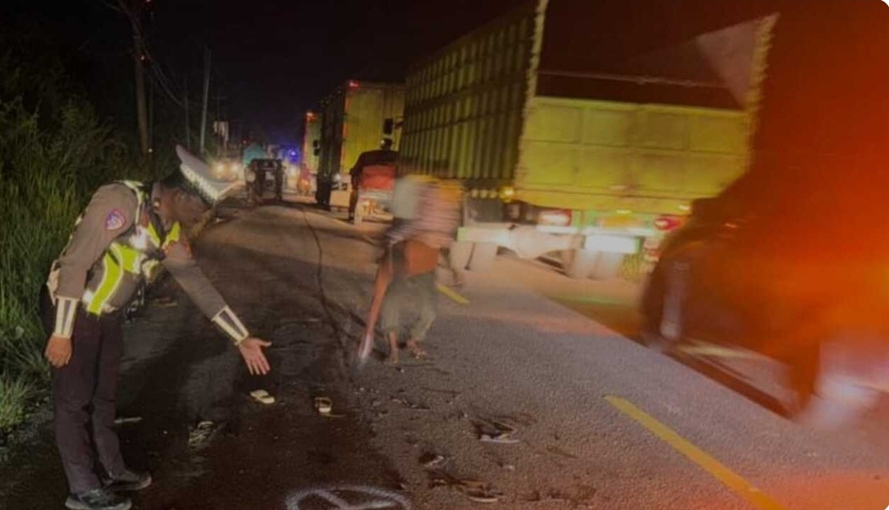 Lakalantas Beruntun di Kelurahan Babat Toman, 2 Orang Meninggal Dunia