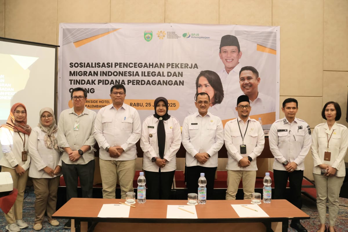 Sosialisasi Pencegahan TPPO, Sekda Sumsel Kolaborasi Jadi Kunci Lindungi Pekerja Migran