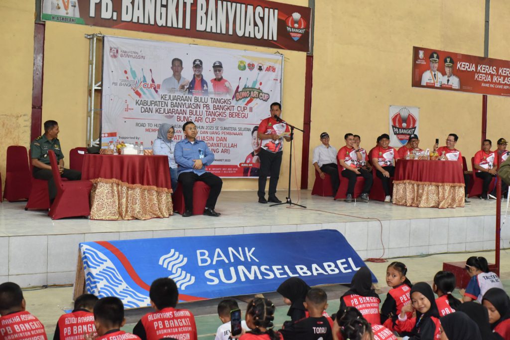 Ratusan Atlet Bulutangkis Ikuti Turnamen Bupati Bangkit Cup, Dibuka Langsung Bupati Banyuasin