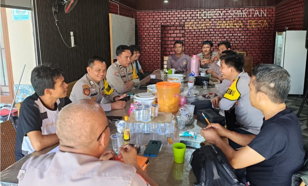 Kapolsek Sanga Desa Minta Bhabinkamtibmas Jadi Garda Terdepan Ciptakan Kamtibmas Kondusif