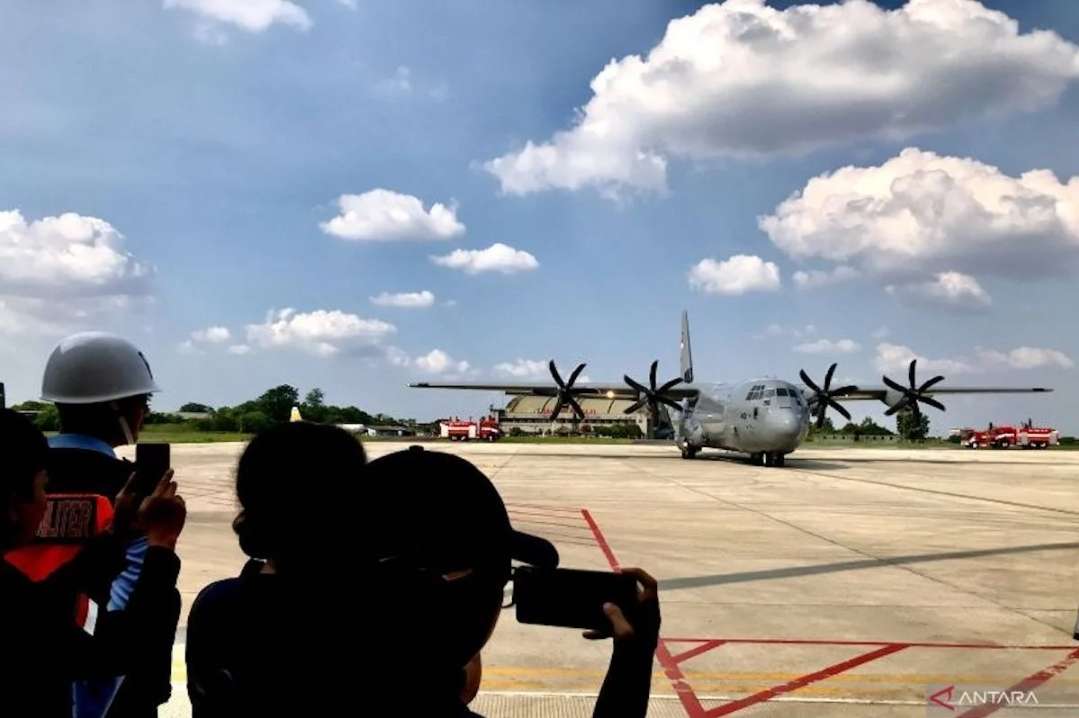 Terbang Langsung Dari AS, Pesawat Kedua C-130J Super Hercules Tiba di Indonesia