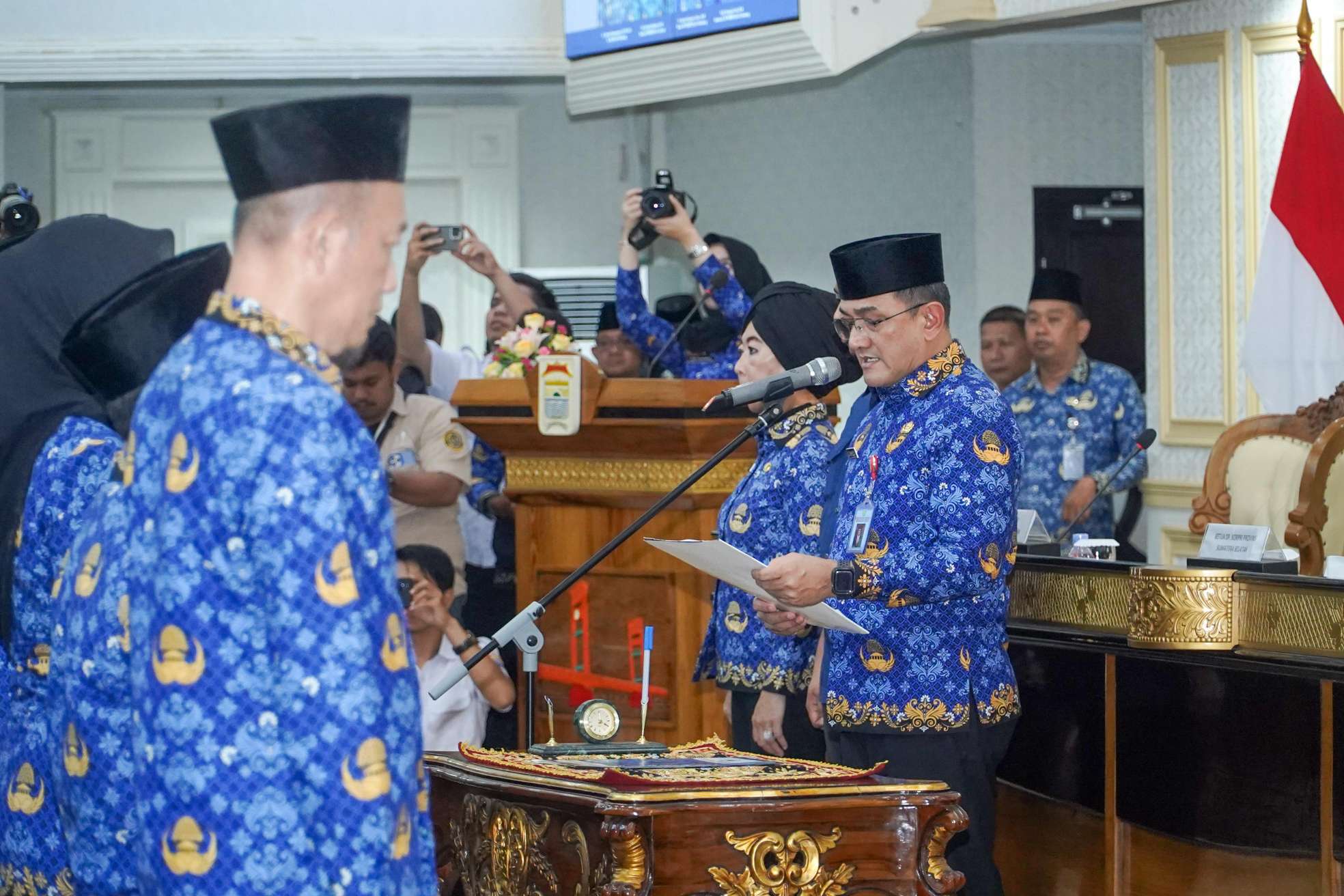 Sekda Sumsel Kukuhkan PAW Dewan Pengurus Korpri Kota Palembang