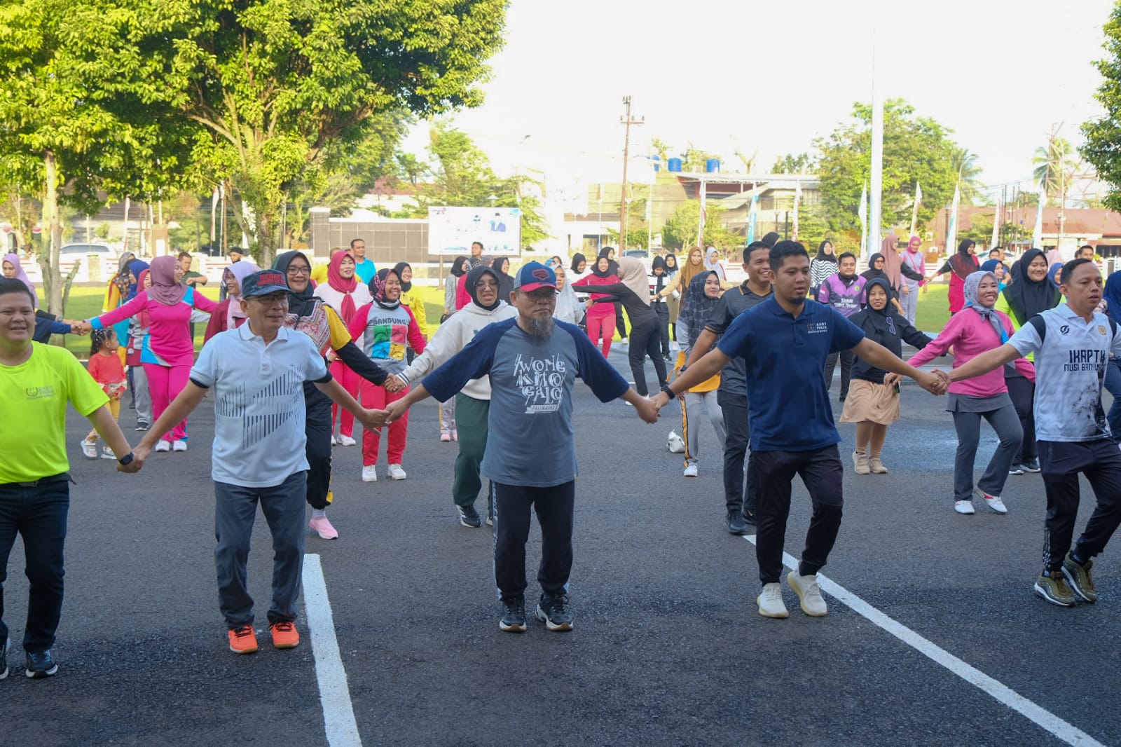 Kompak, Pemkab Muba Senam Bersama Tingkatkan Imun Tubuh dan Keakraban 