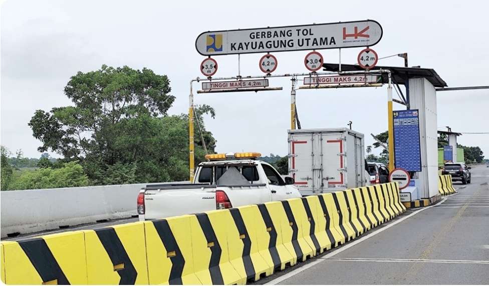 Hari Terakhir Libur Nataru, Exit Tol Celikah Kayuagung Terpantau Lengang