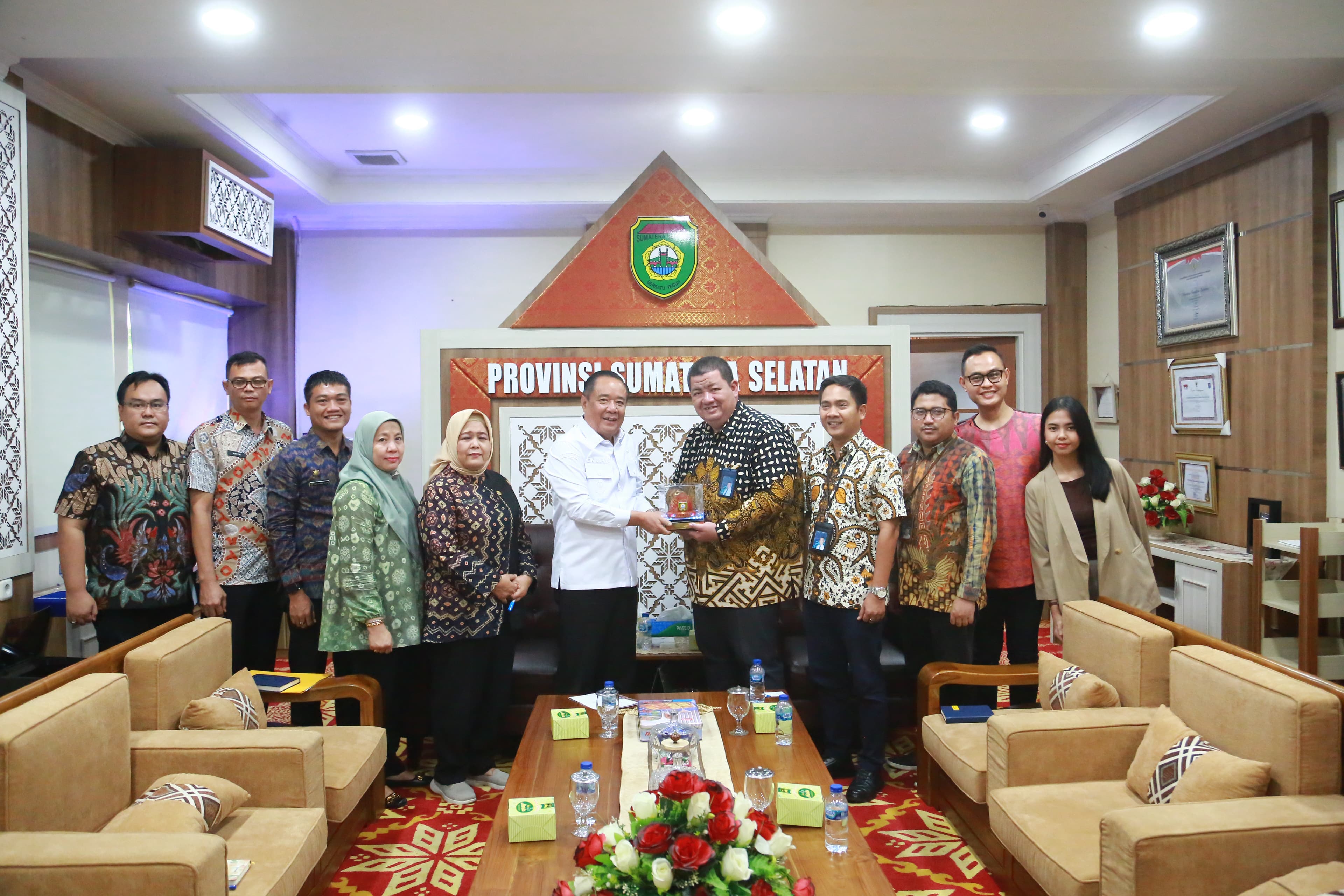 Wagub Sumsel Cik Ujang Terima Pimpinan PT Jamkrindo, Bahas Penguatan Sinergi Dukungan UMKM