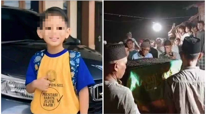 Tangis Haru Iringi Pemakaman Ahmad Nizam Alfahri, Bocah 6 Tahun Korban Kekerasan Ibu Tiri